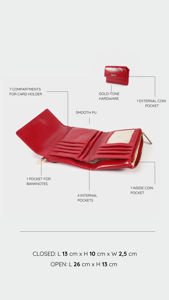 Portafoglio FANNY WALLET - RED