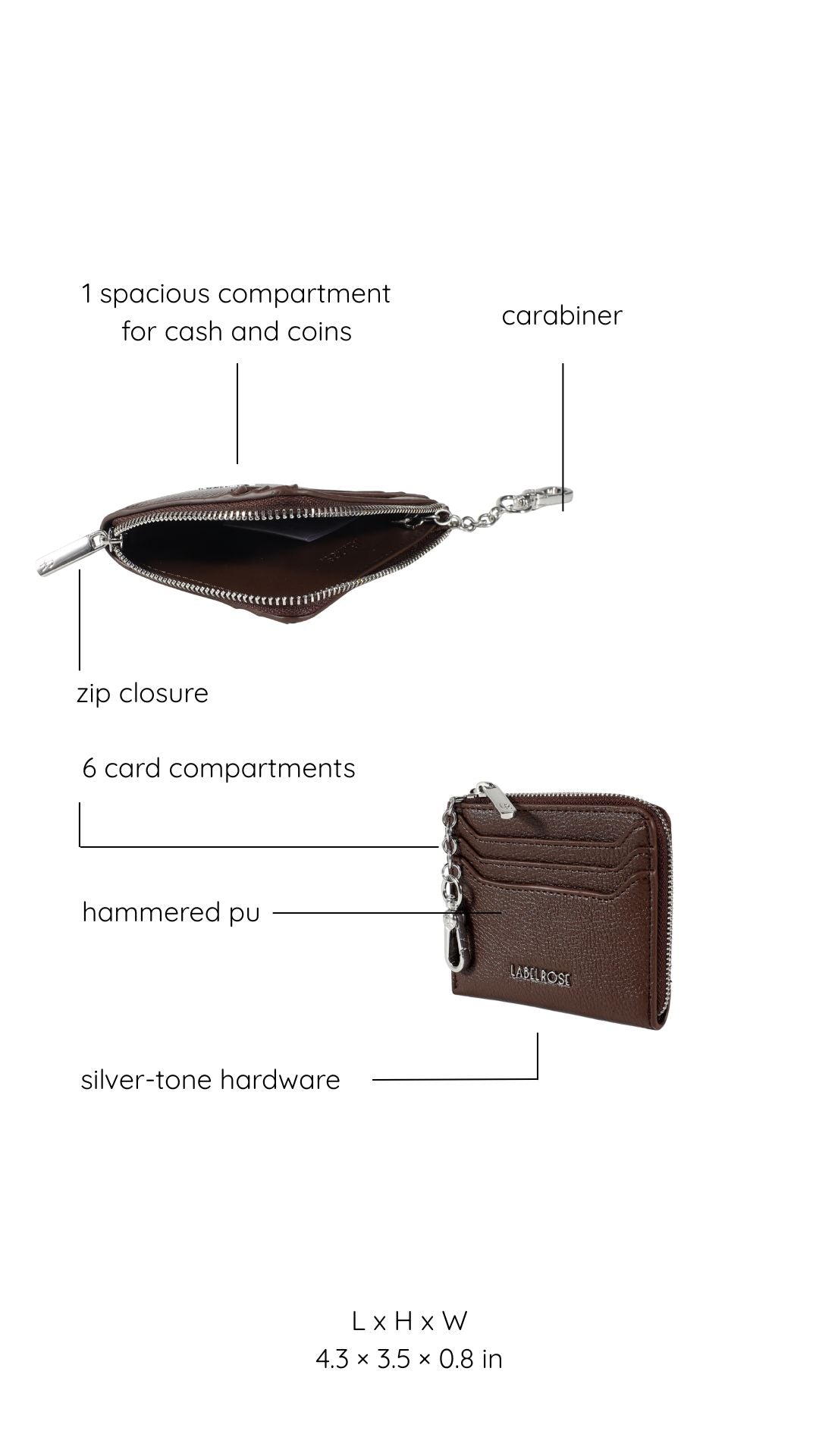 Portafoglio PARIS WALLET - HOT CHOCOLATE