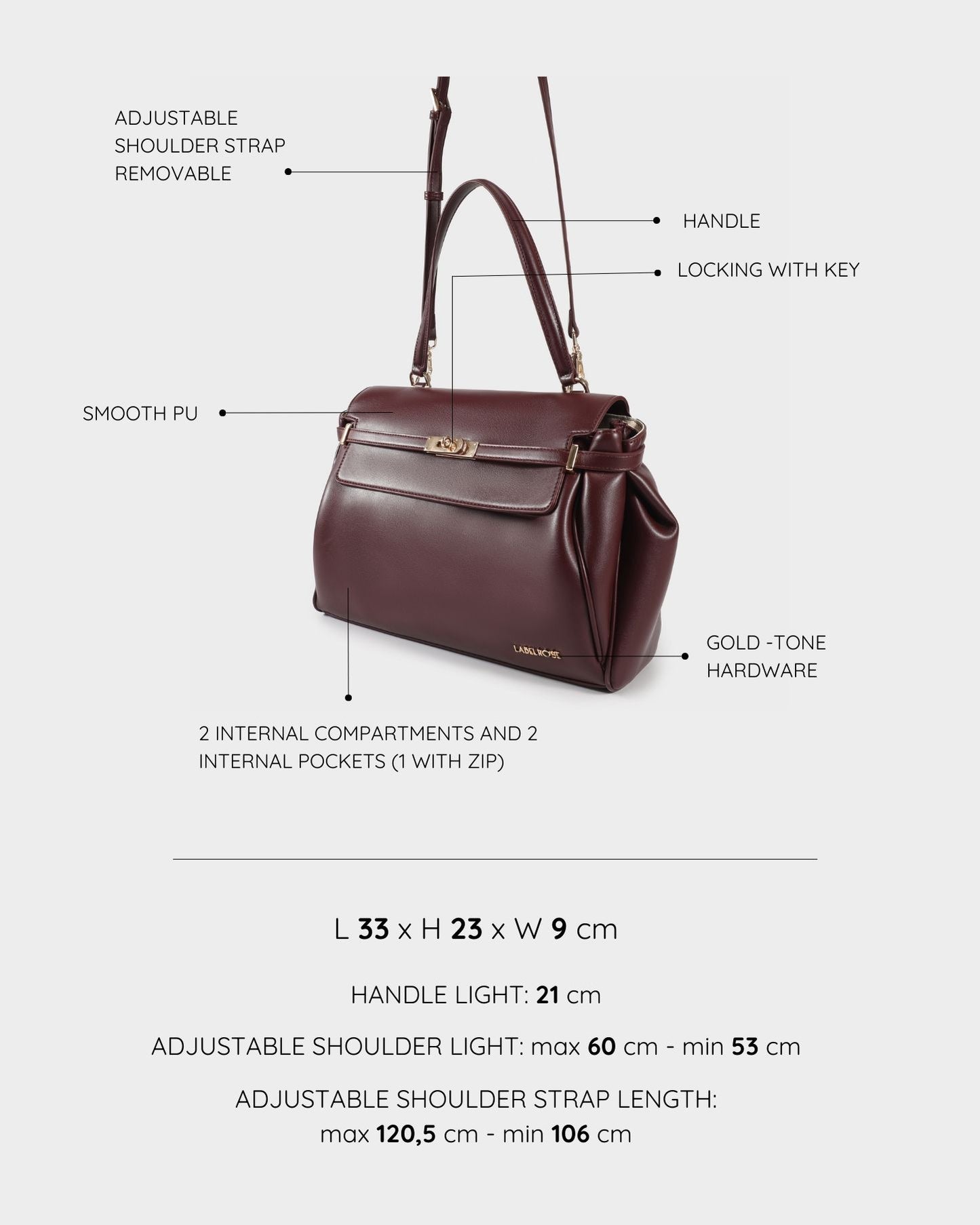 Borsa a tracolla QUINN- VINACCIA