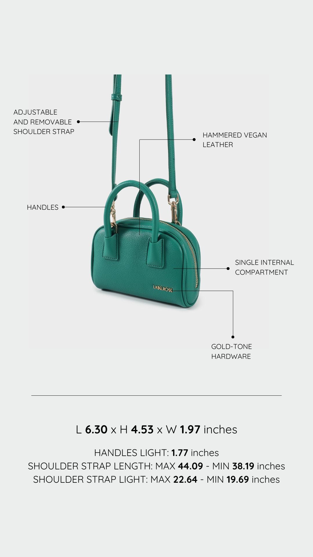 Mini bag ZELDA - GREEN
