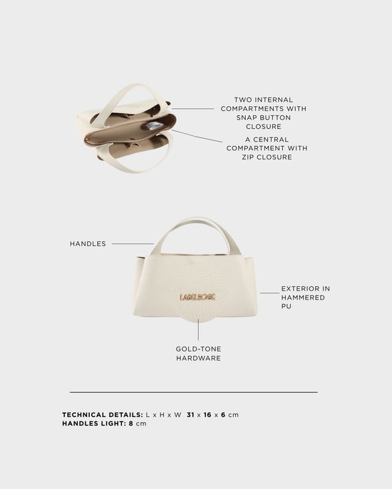 Borsa a mano IVORY SMALL - CREAMY WHITE