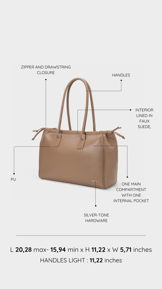 Borsa a spalla SKYLER - TAUPE