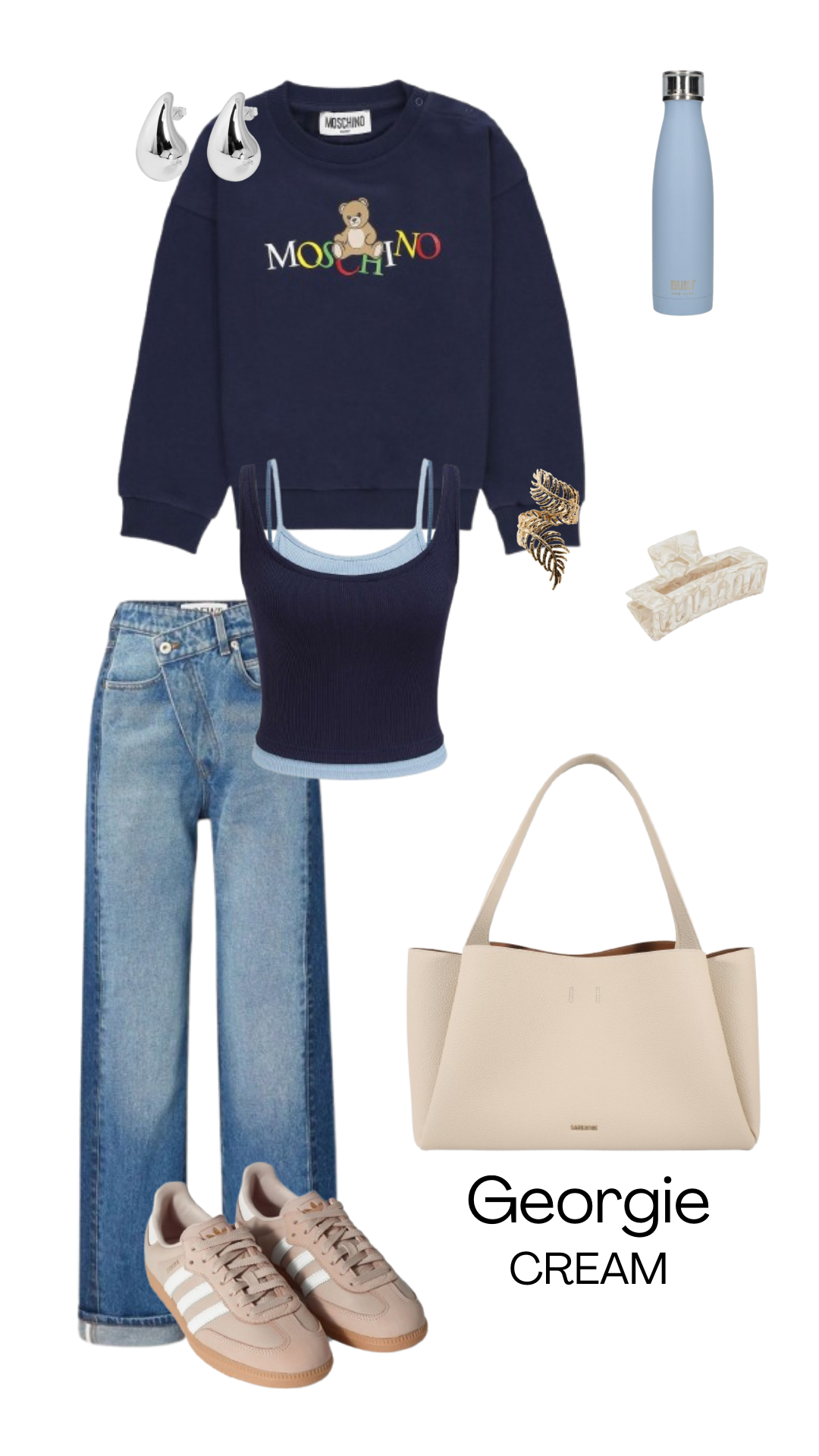 Bolso de hombro IVORY - CREMA