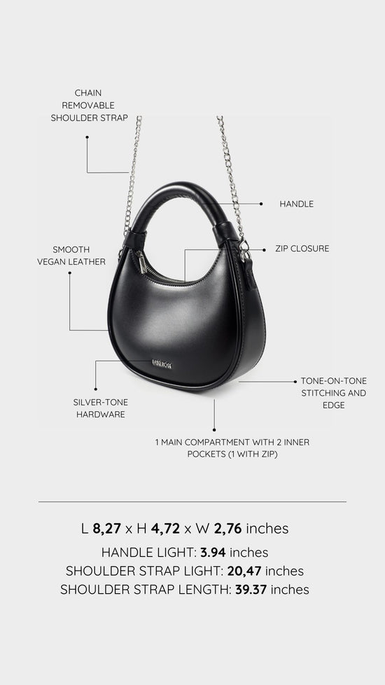 Mini bag a mano LADY - BLACK