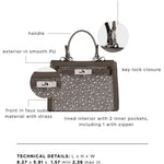 Borsa a mano PARIS MINI STRASS - GREY