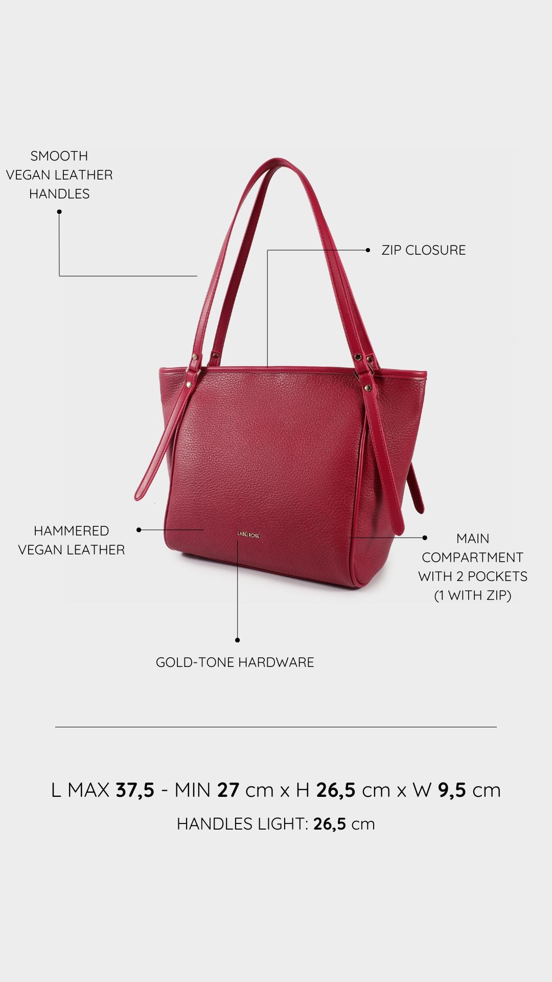 Borsa a spalla CRI - CHERRY