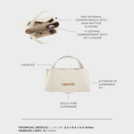 Borsa a mano IVORY SMALL - CREAMY WHITE