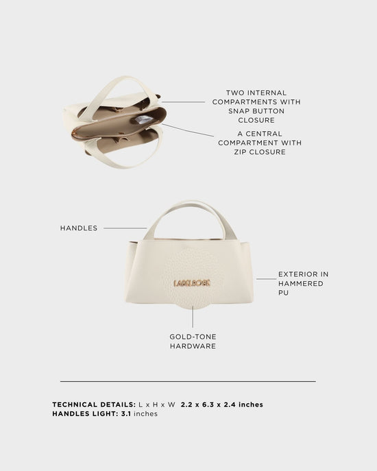 Borsa a mano IVORY SMALL - CREAMY WHITE