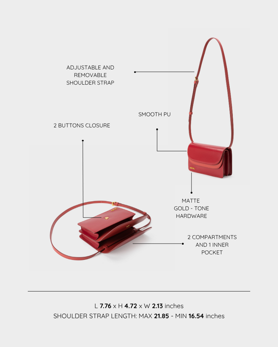 Borsa a spalla ARIANA - RED