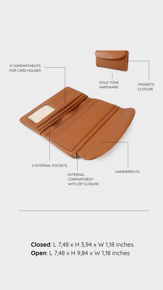 Portafoglio GEORGIE WALLET - CAMEL
