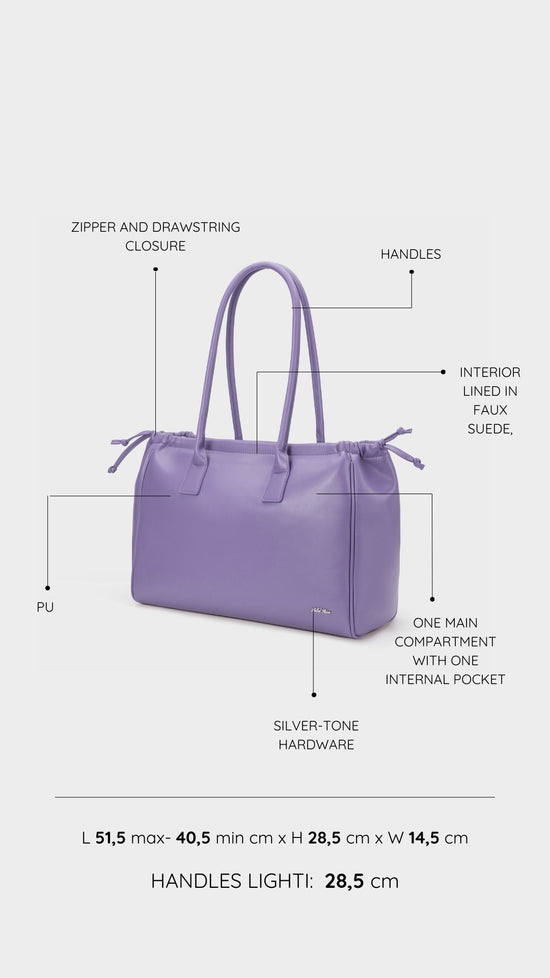Borsa a spalla SKYLER- LILAC