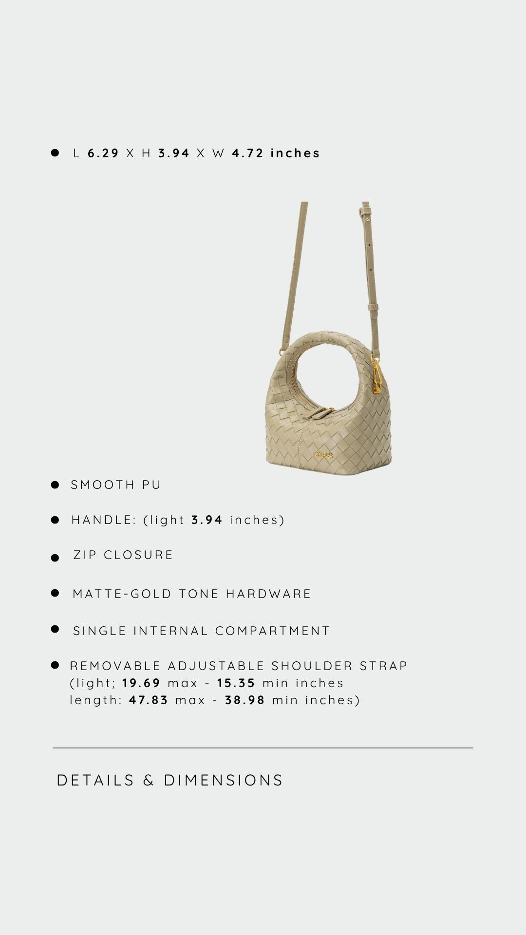 Borsa a mano WEAVE ICON - MATCHA