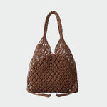 BREEZE Straw Bag - BROWN