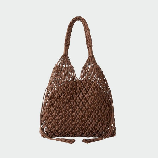 BREEZE Straw Bag - BROWN