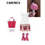 CARMEN Handbag - PINK BARBIE