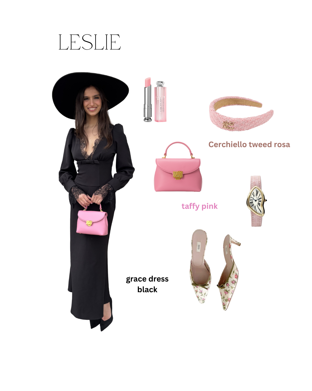 Borsa a mano LESLIE - TAFFY PINK