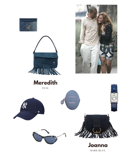 Borsa a spalla JOANNA - DARK BLUE