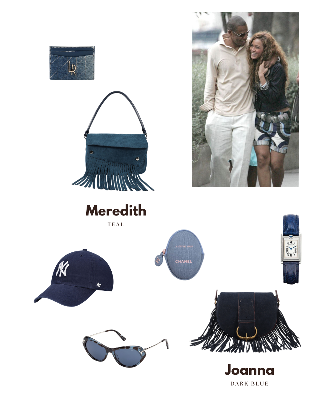 Bolso de hombro MEREDITH - AZUL VERDOSO