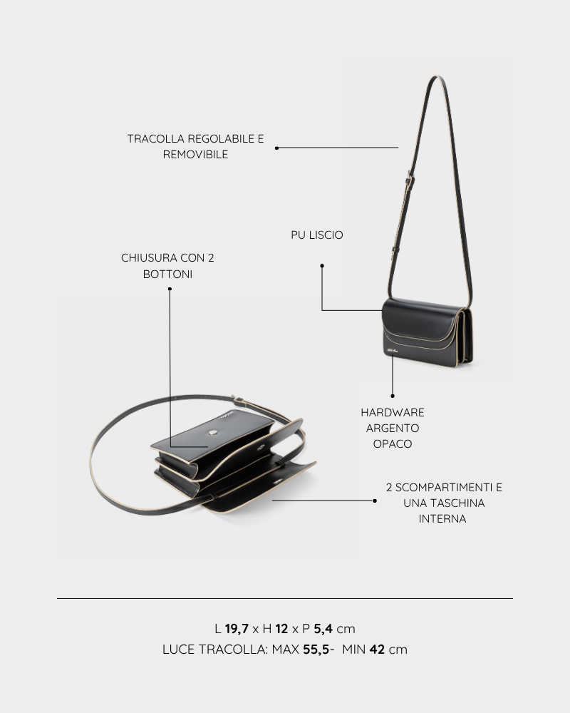 ARIANA Shoulder Bag - BLACK