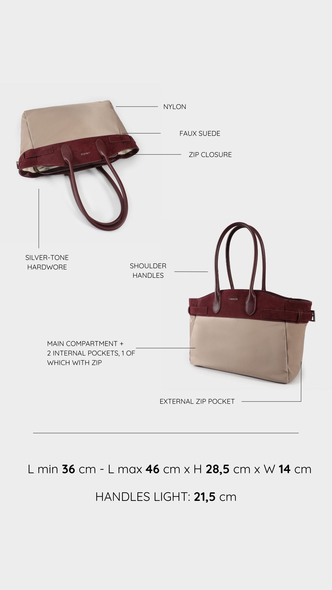 Maeve Shoulder Bag - BORDEAUX