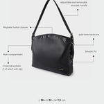 MINNIE Shoulder Bag - BLACK GOLD