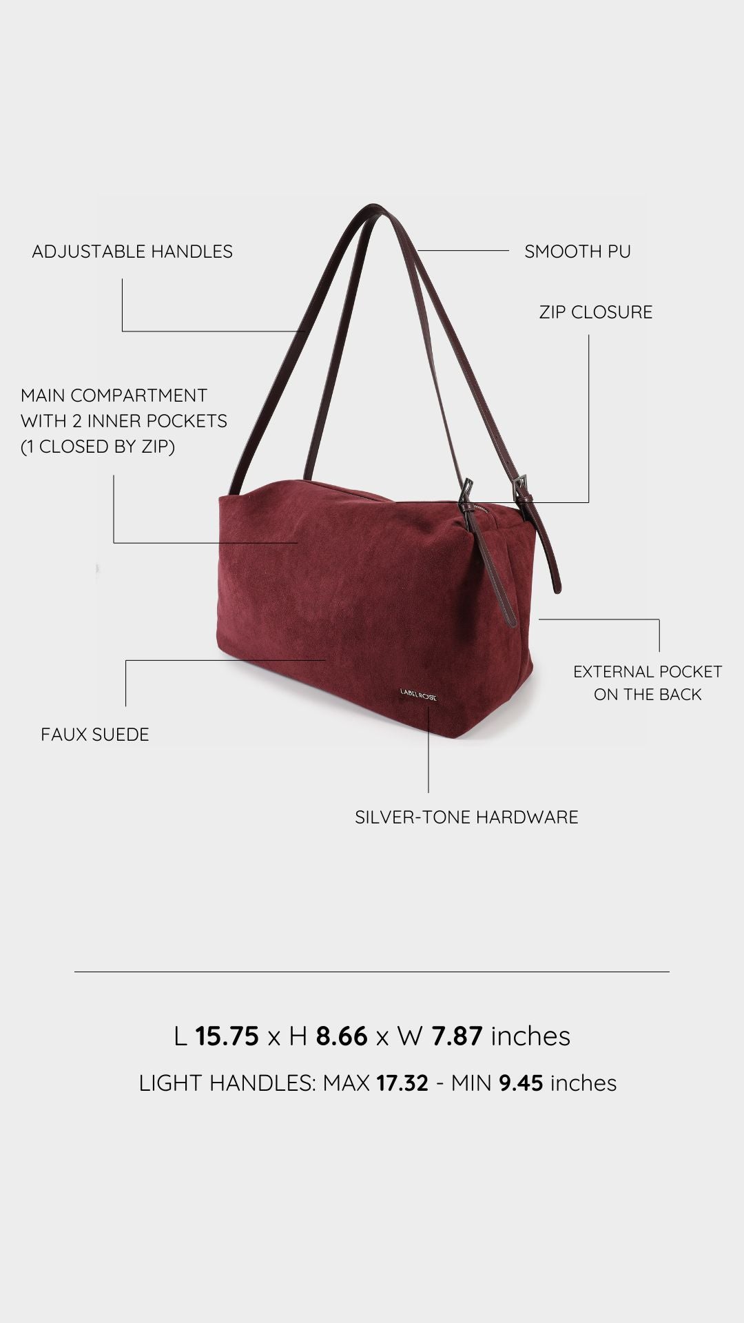 Shopping bag a spalla SIDNEY - VINACCIA