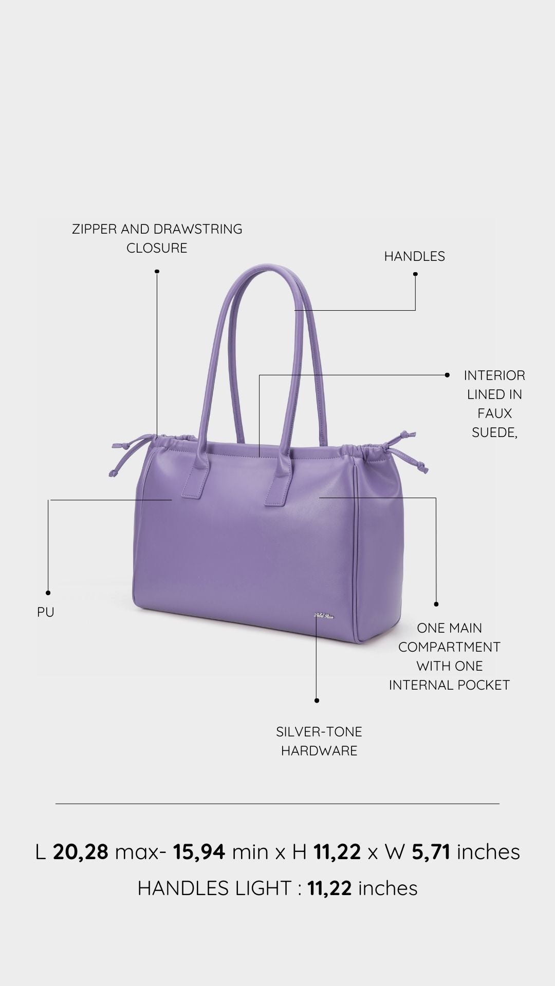 Borsa a spalla SKYLER- LILAC