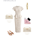 Borsa a mano FRANCESCA - CREAM