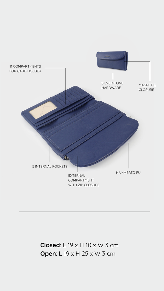 Portafoglio GEORGIE WALLET - BLU NAVY