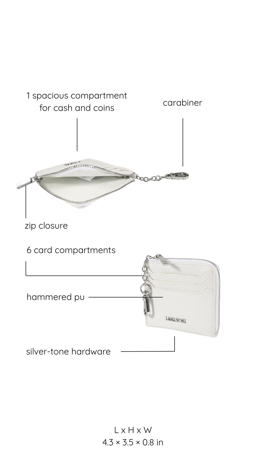 Portafoglio PARIS WALLET - SNOW