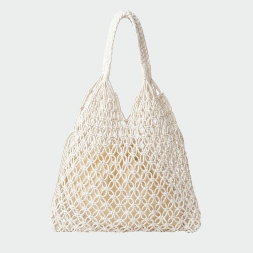 BREEZE Straw Bag - WHITE