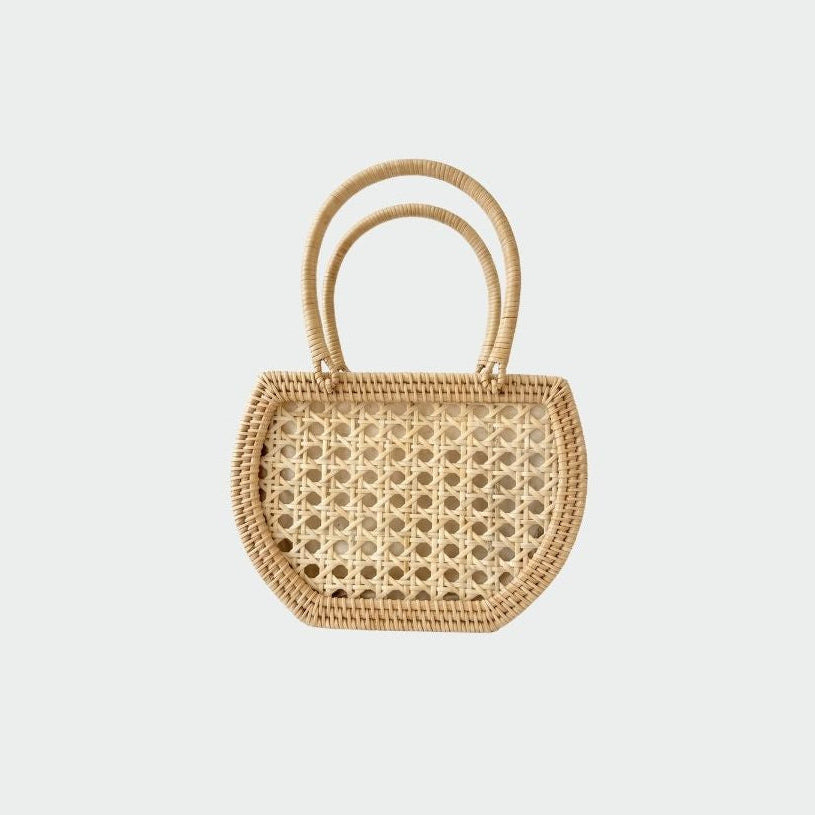 Bolso de paja SEASHELL - BEIGE