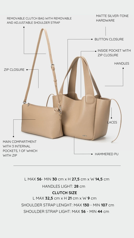 Borsa a spalla NEW MELISSA - TAUPE