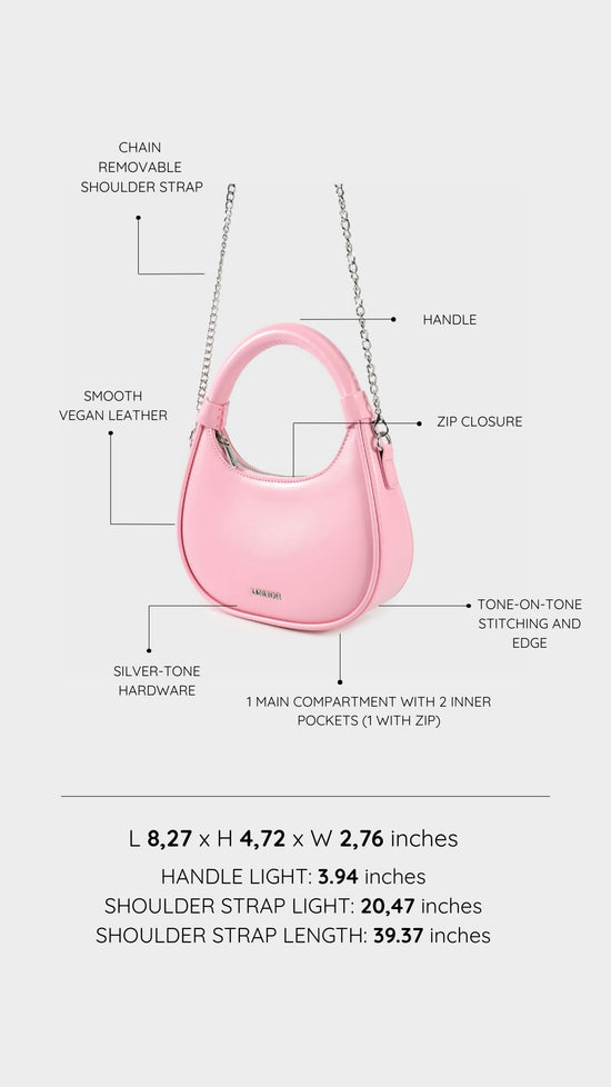Mini bag a mano LADY - PINK BUBBLE