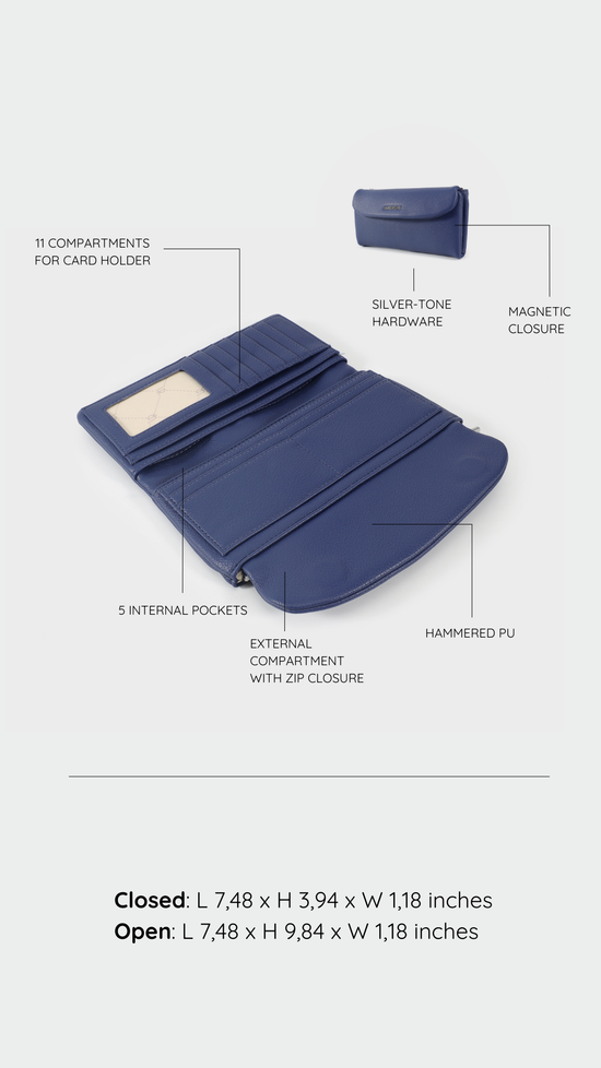 Portafoglio GEORGIE WALLET - BLU NAVY