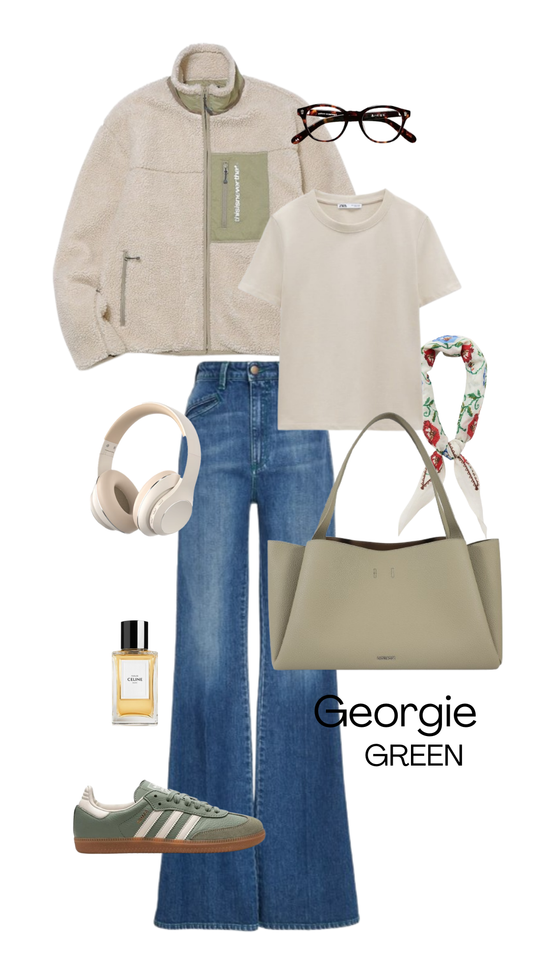 Borsa a spalla IVORY - GREEN