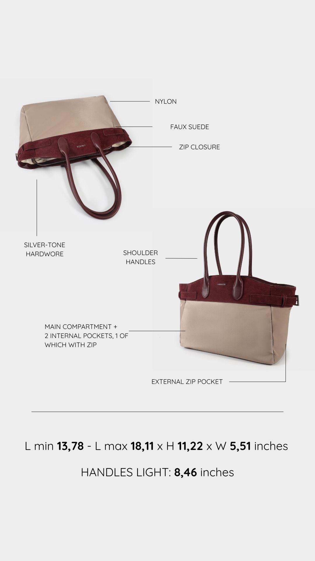 Maeve Shoulder Bag - BORDEAUX