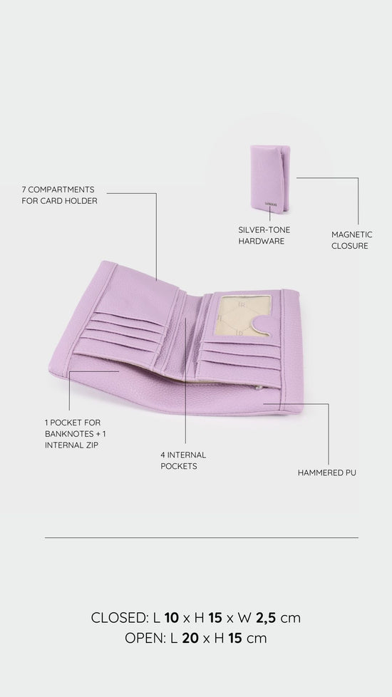CHERYL BIG Wallet - LILAC