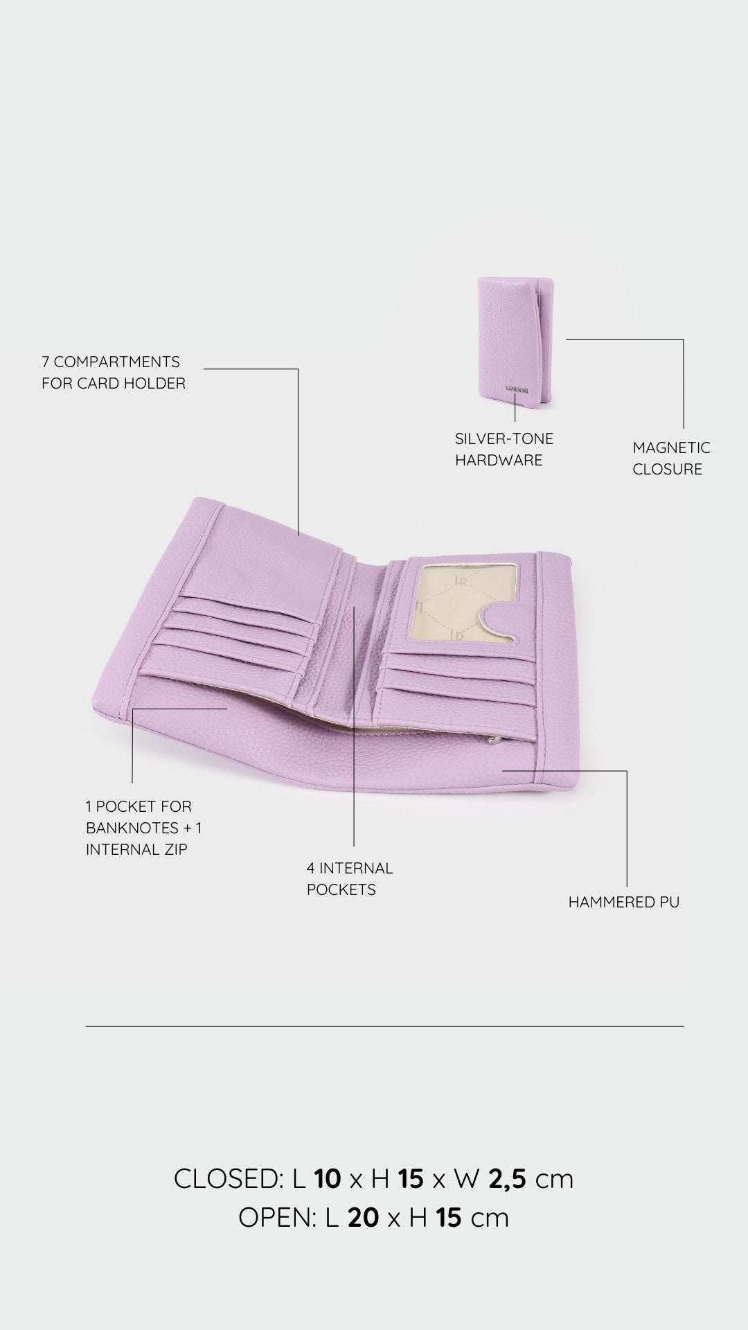 Portafoglio CHERYL BIG - LILAC