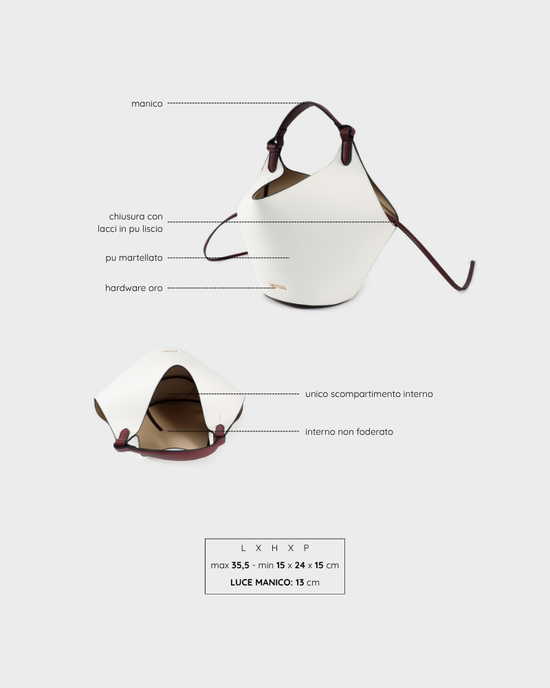Borsa a mano MISTY - WHITE