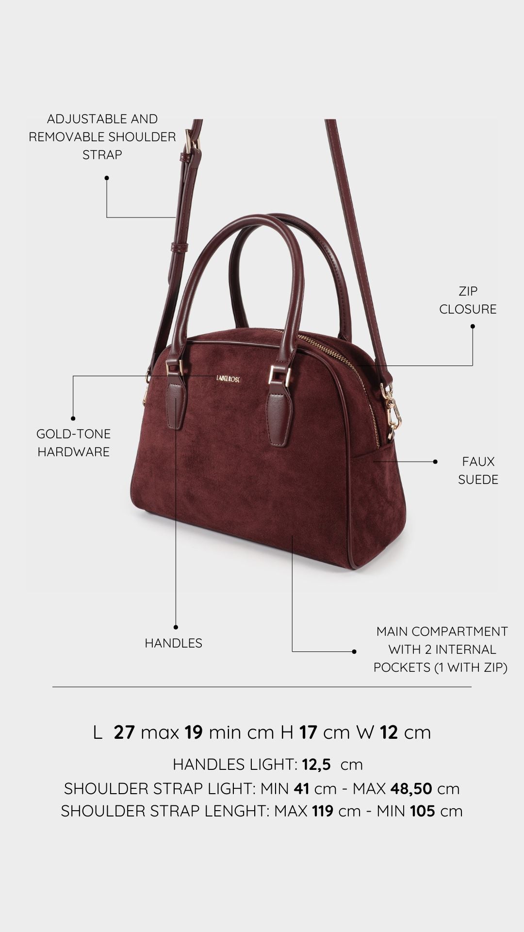 Borsa a tracolla DIANA   - VINACCIA