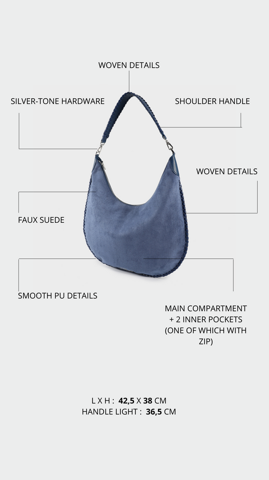 BORSA A SPALLA AURORA - BLUETTE