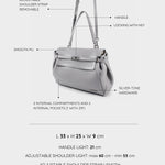 QUINN shoulder bag - GREY