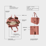 Borsa organizer MOMMY BAG - MAUVE LULLABY