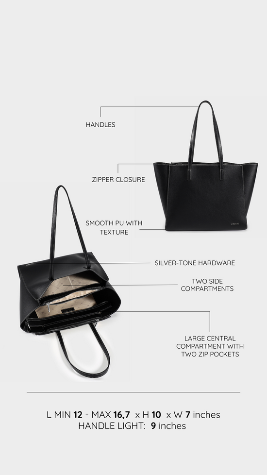 Borsa a spalla MELISSA BIG - BLACK SILVER PREVENDITA