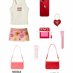 Bolso de hombro NICOLE - ROJO