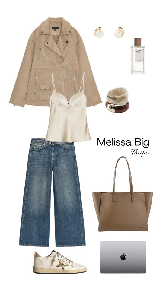 Borsa a spalla MELISSA BIG - TAUPE