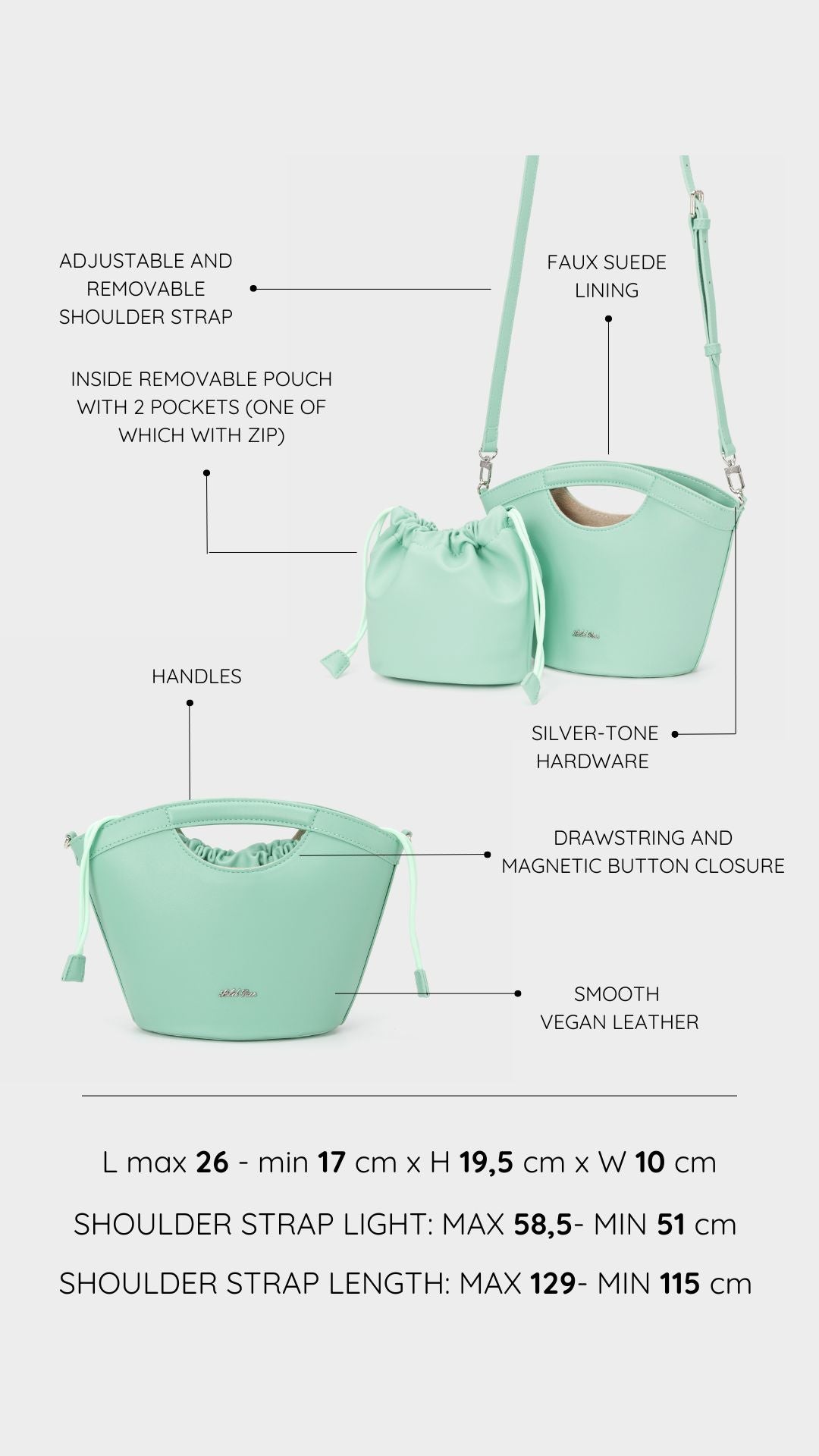 Handbag JOY - GREEN