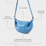 Borsa a spalla ARYA - LIGHT BLUE