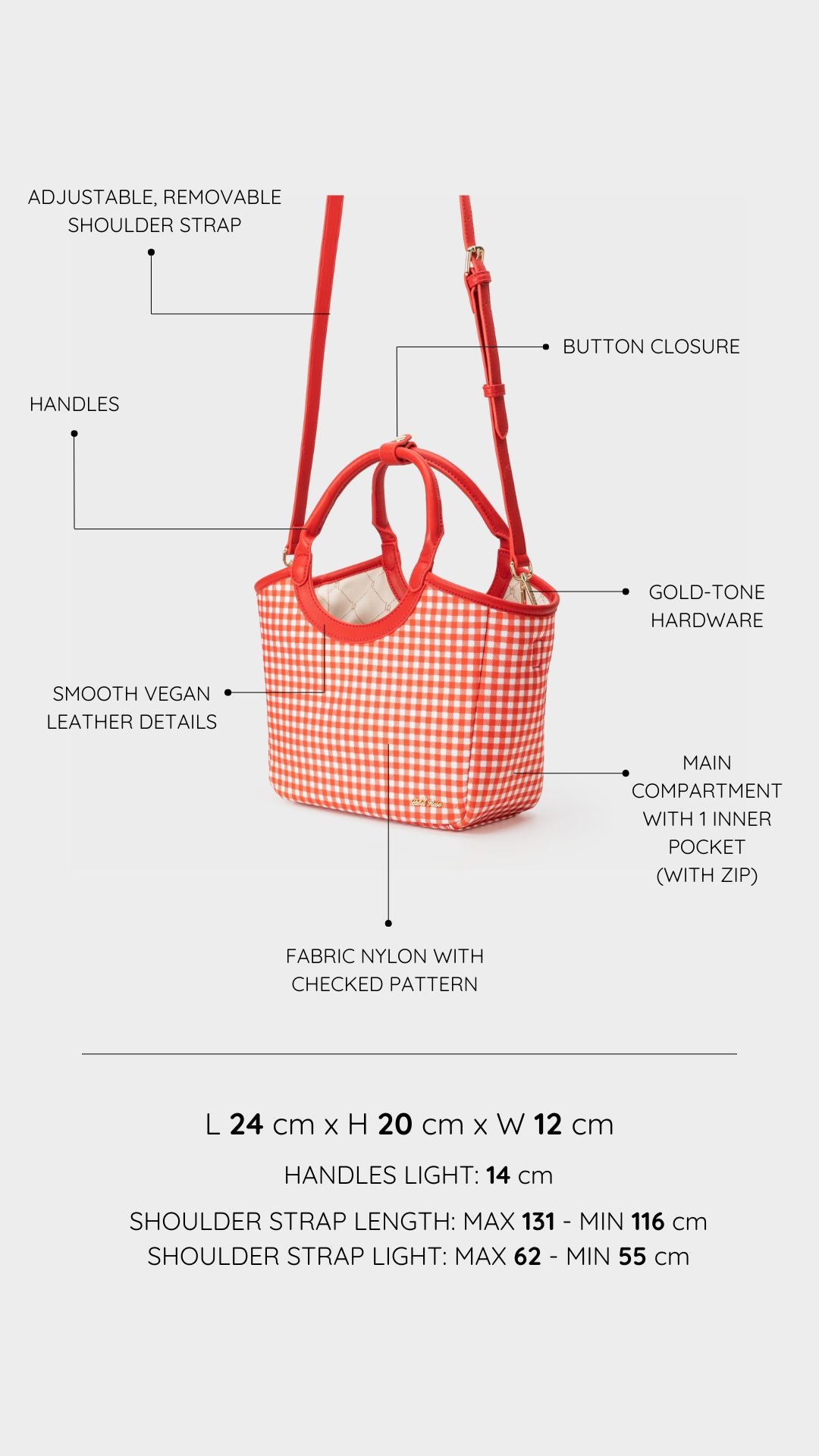 Borsa a mano RYLEE - RED